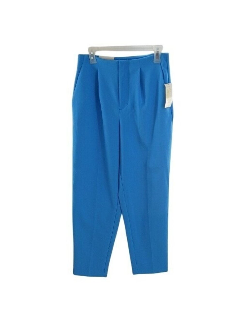 A New Day Pants Women's Azure Blue Size 2 Tapered Leg High Rise Stretch